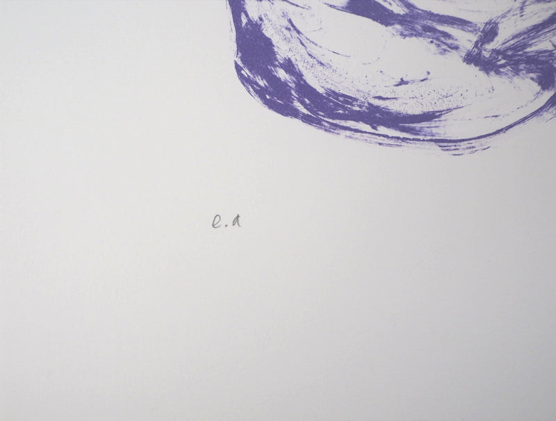  FAKHOURY : Méditation abstraite - Lithographie (détail)