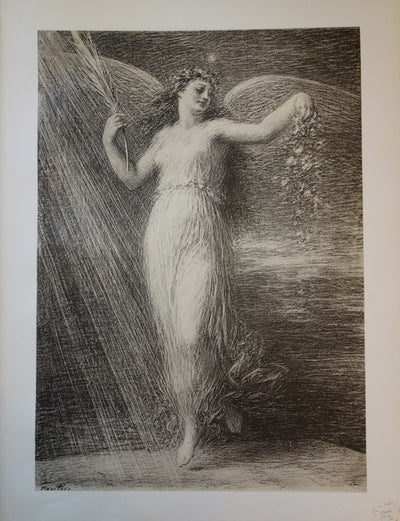 Henri FANTIN-LATOUR : Immortalité - Lithographie