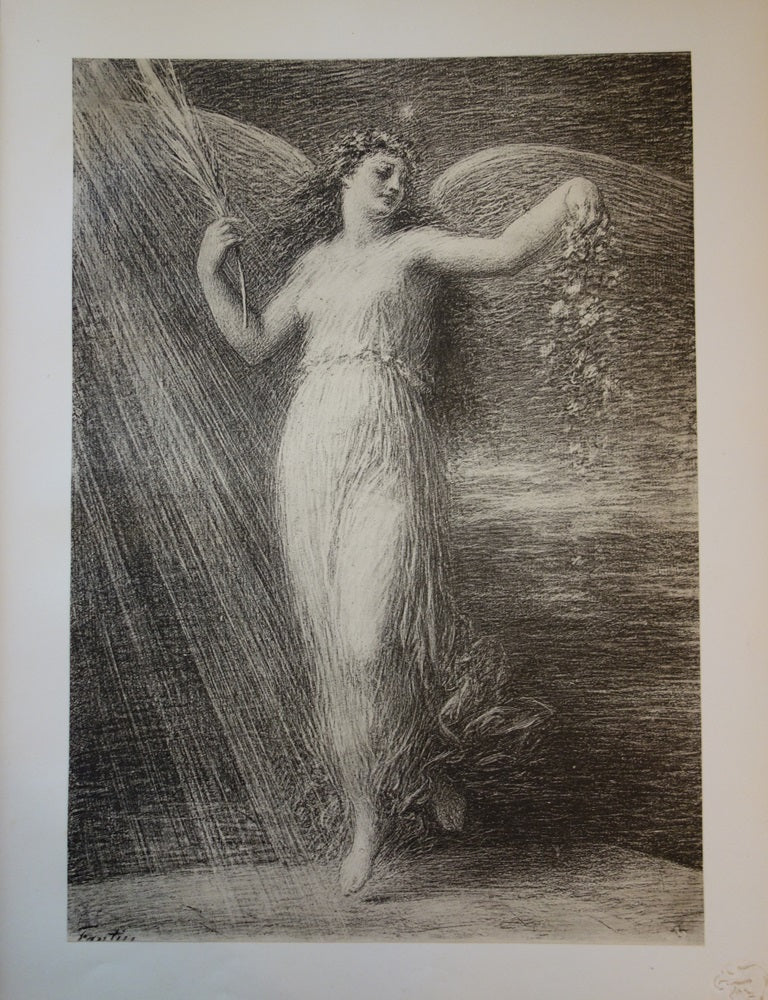 Henri FANTIN-LATOUR : Immortalité - Lithographie