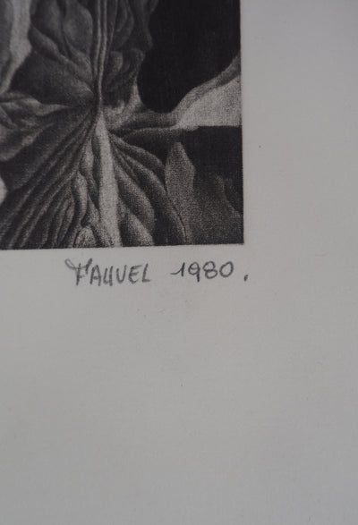Jean-Luc FAUVEL : Onirique, 1980 - Gravure (détail)