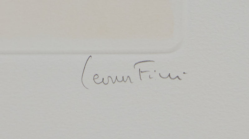 Leonor FINI : A califourchon - Gravure (détail)