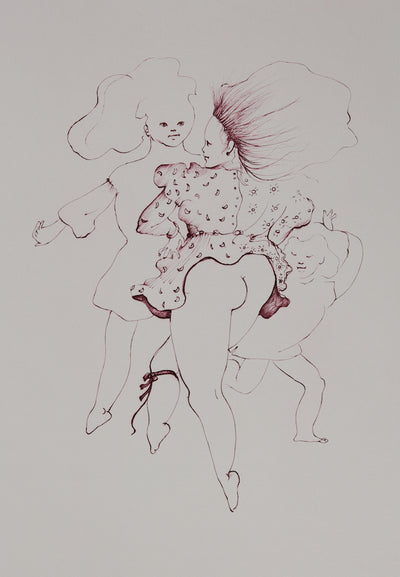 Leonor FINI : La danse des jeunes filles - Gravure