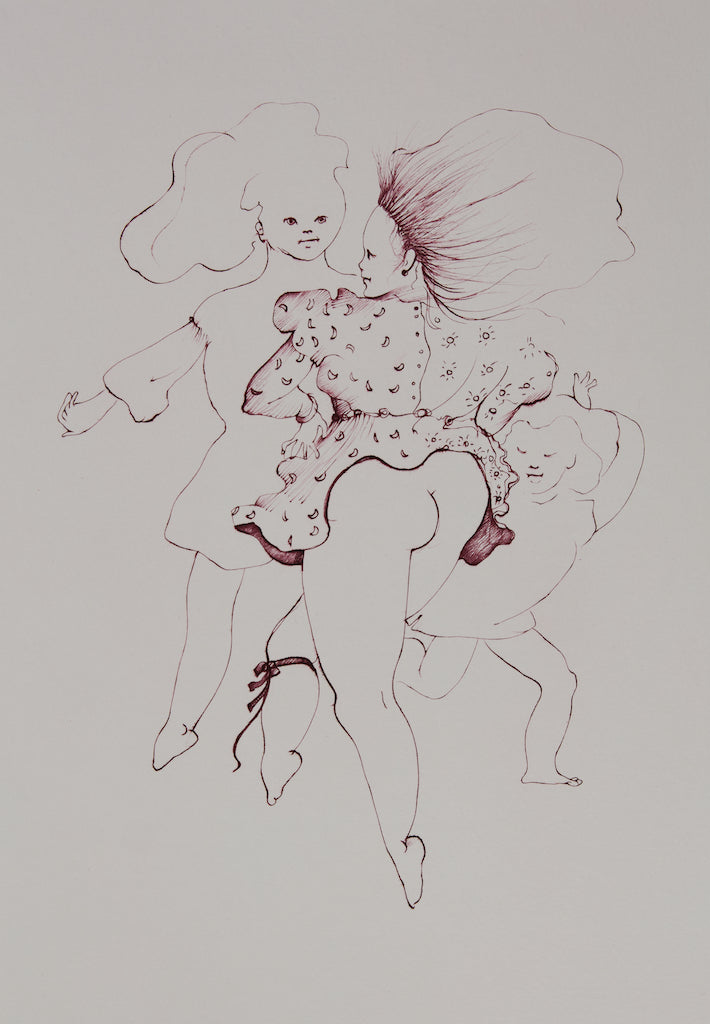 Leonor FINI : La danse des jeunes filles - Gravure