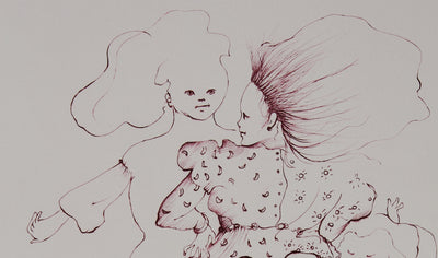 Leonor FINI : La danse des jeunes filles - Gravure (détail)