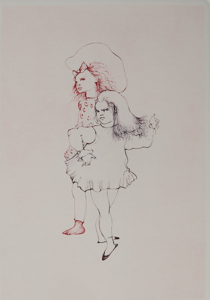 Leonor FINI : Fillette contrariée - Gravure