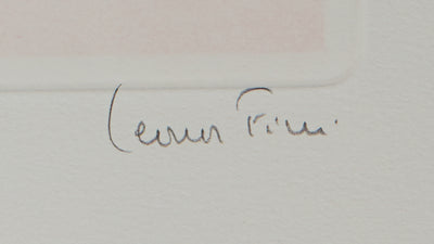 Leonor FINI : Fillette contrariée - Gravure (détail)