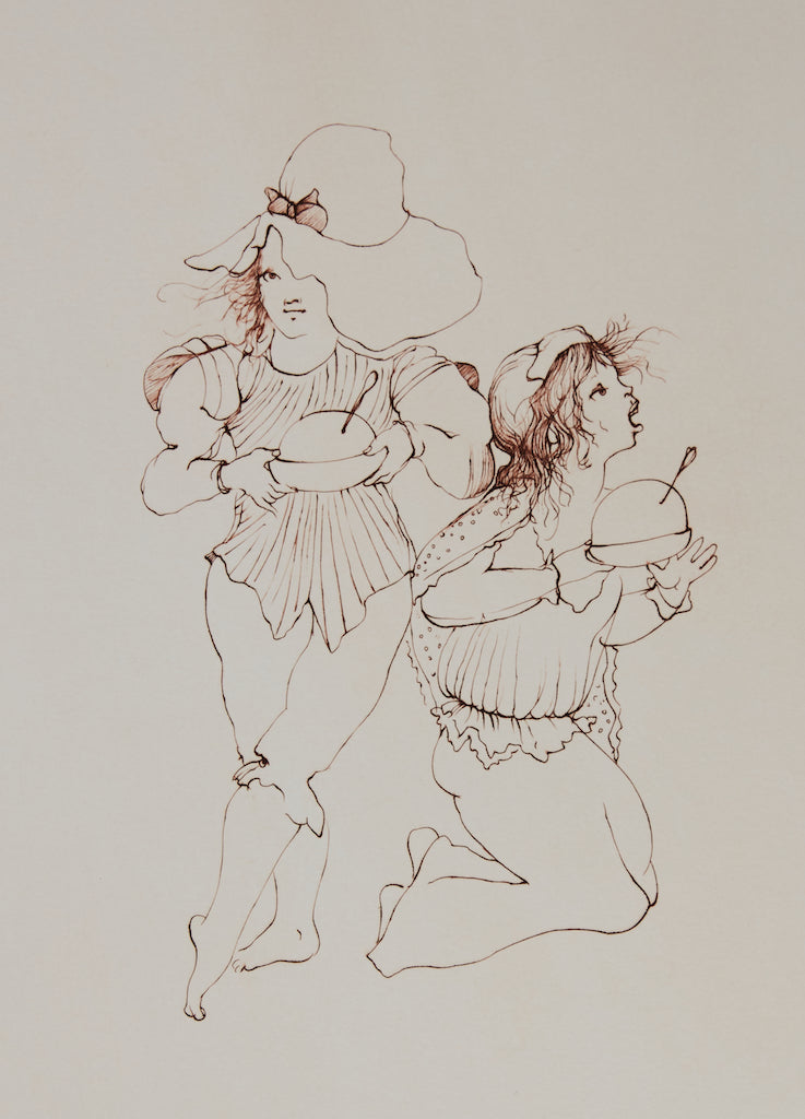 Leonor FINI : Oh la méchante! - Gravure