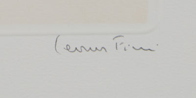 Leonor FINI : Oh la méchante! - Gravure (détail)