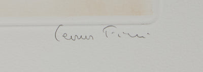 Leonor FINI : A saute-mouton - Gravure (détail)