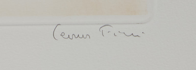 Leonor FINI : A saute-mouton - Gravure (détail)