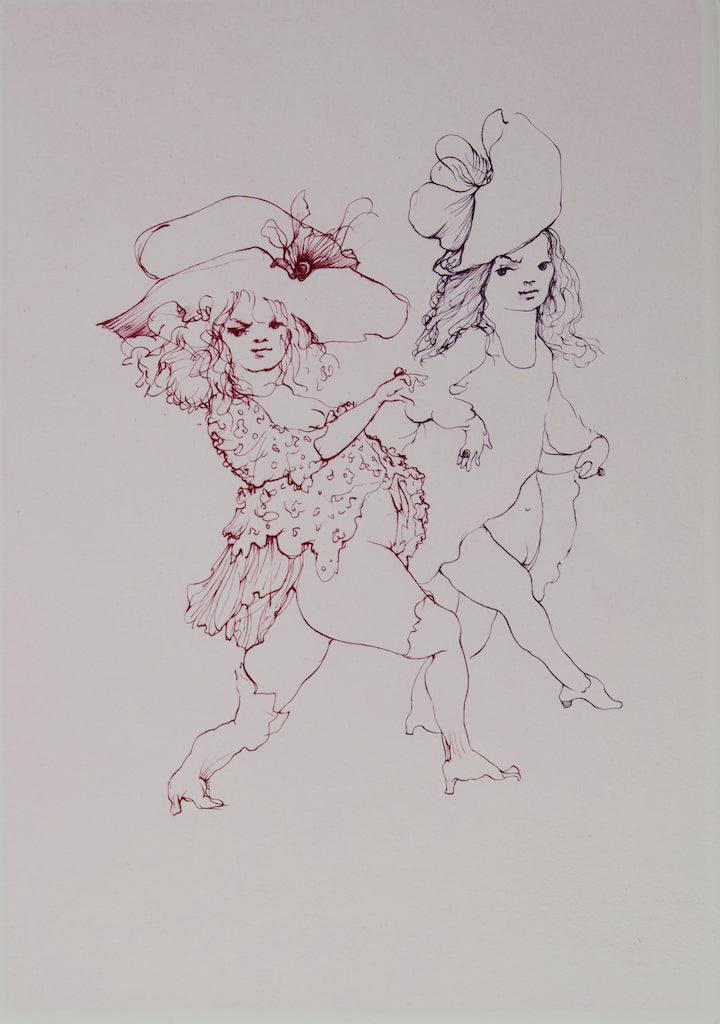 Leonor FINI : Les soeurs fâchées - Gravure