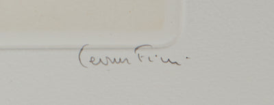 Leonor FINI : Je te tire la langue - Gravure (détail)