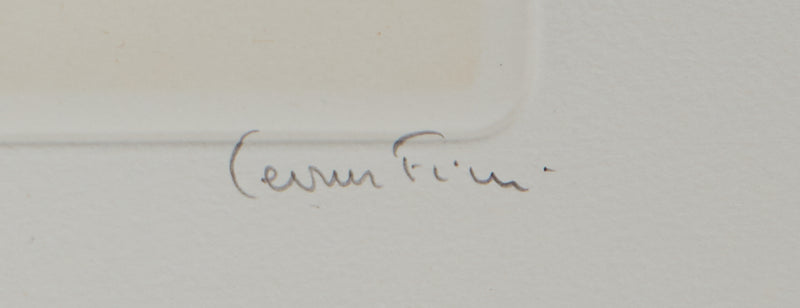 Leonor FINI : Je te tire la langue - Gravure (détail)