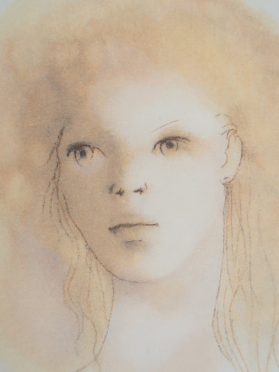 Léonor FINI : Visage de femme, Lithographie originale (photo de détail 4) - Crédit photo : Galerie Art.Paris