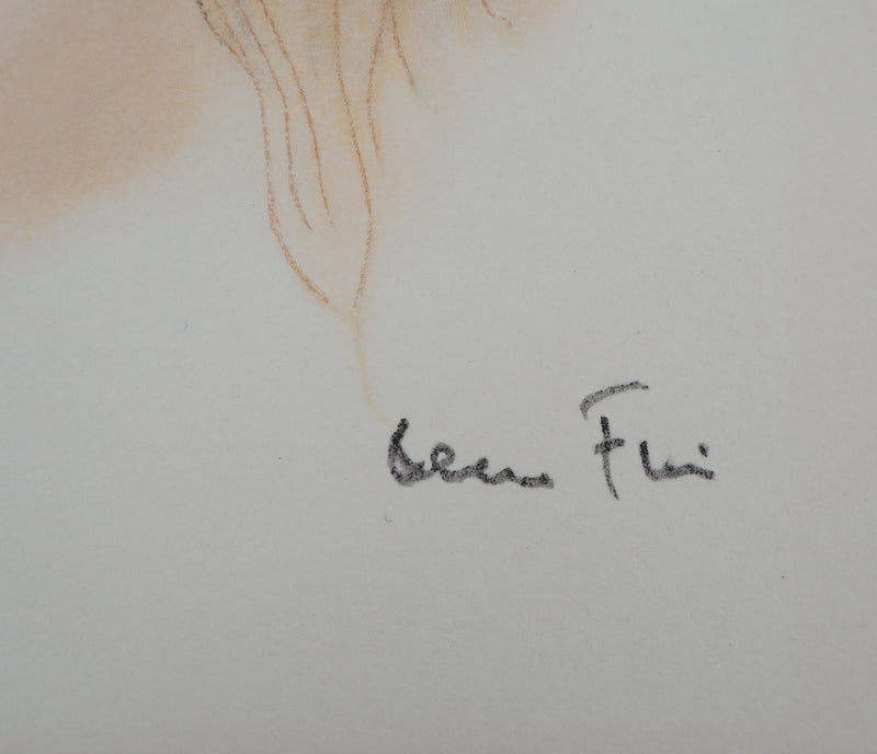 Léonor FINI : Visage de femme, Lithographie originale (photo de détail 2) - Crédit photo : Galerie Art.Paris