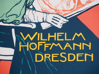 Otto FISCHER : Les amateurs de la lithographie, 1897 - Affiche (détail)
