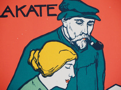 Otto FISCHER : Les amateurs de la lithographie, 1897 - Affiche (détail)