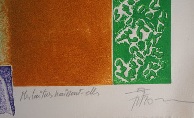 Gérard FITREMANN : Mes laitues naissent-elles? - Gravure (détail)