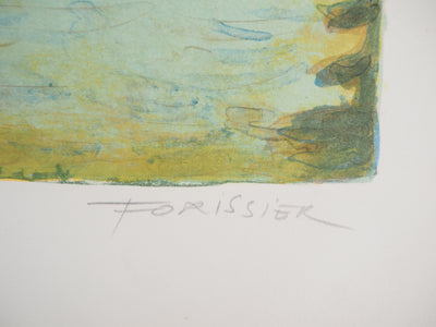 Roger FORISSIER : Vue de l'île Saint-Louis,  - Sérigraphie (détail)