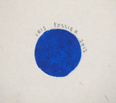 Iris FOSSIER : Le zèbre sous l'arbre bleu - art (détail)