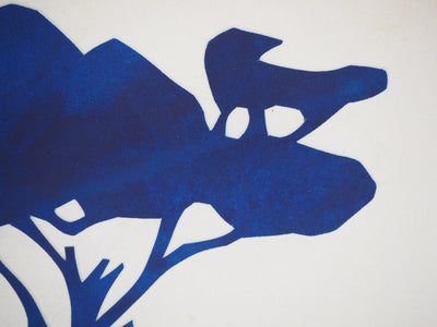 Iris FOSSIER : Le zèbre sous l'arbre bleu - art (détail)