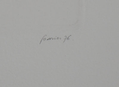 Christian FOSSIER : Cœur mécanique, 1976 - Gravure (détail)