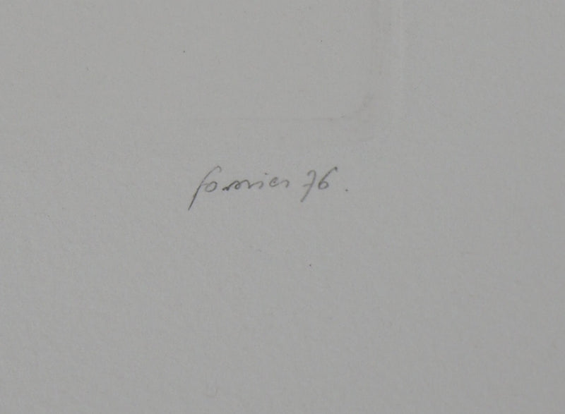 Christian FOSSIER : Cœur mécanique, 1976 - Gravure (détail)