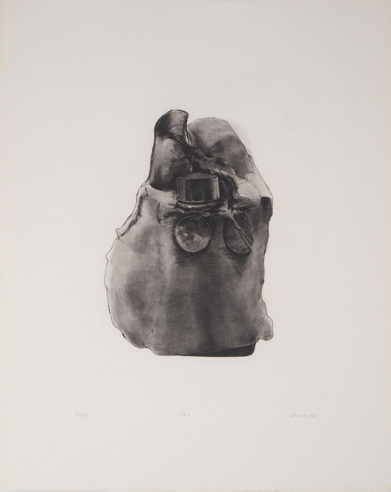 Christian FOSSIER : Empaquetage (f) - Gravure (détail)