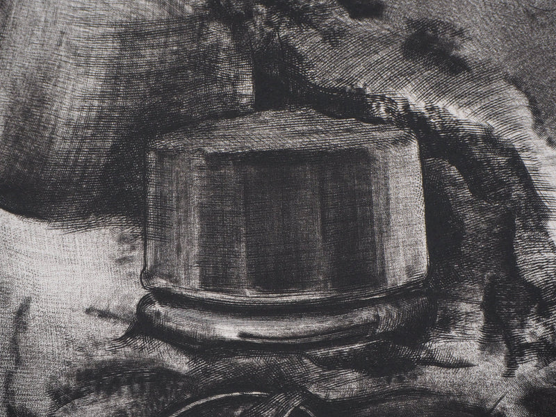 Christian FOSSIER : Empaquetage (f) - Gravure (détail)