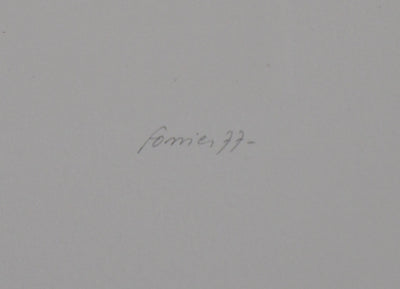 Christian FOSSIER : Mécanique satinée, 1977 - Gravure (détail)