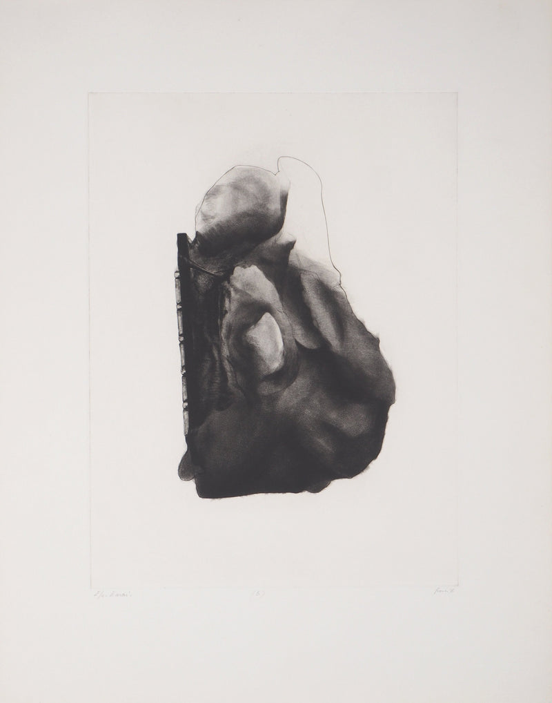 Christian FOSSIER : Paquetage (b) - Gravure (détail)