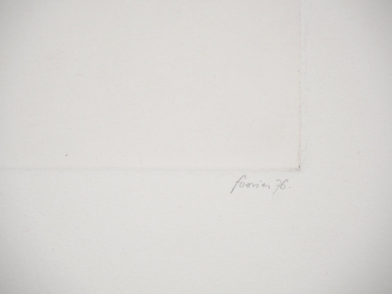 Christian FOSSIER : Paquetage (b) - Gravure (détail)