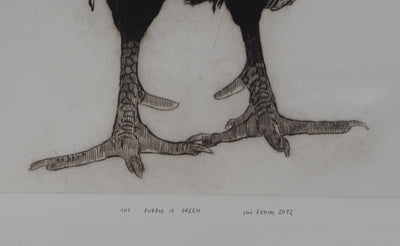 Iris FOSSIER : The Purple is Green, 2012 - Gravure (détail)