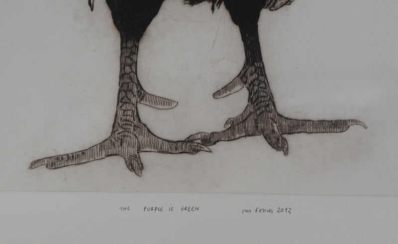 Iris FOSSIER : The Purple is Green, 2012 - Gravure (détail)