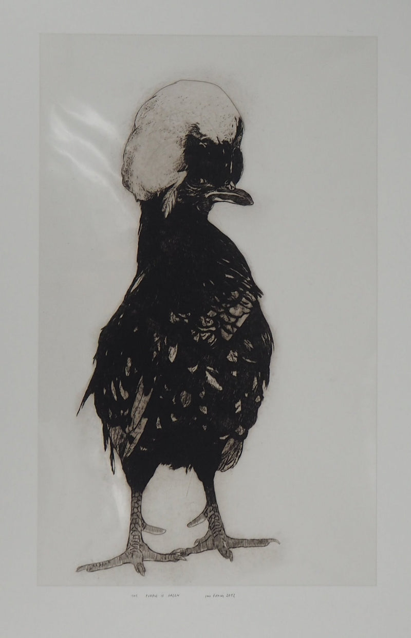 Iris FOSSIER : The Purple is Green, 2012 - Gravure (détail)