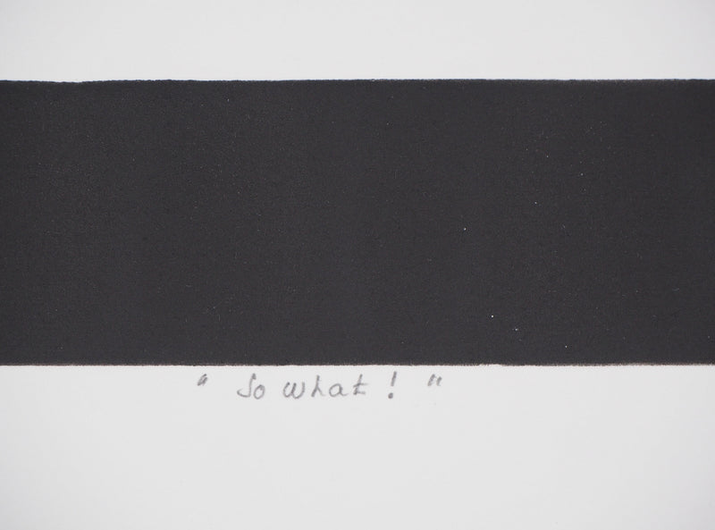 Christian FOSSIER : So what ! - Gravure (détail)