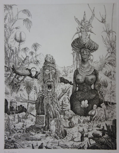 Miguel FRALEY : Les totems surréalistes - art (détail)