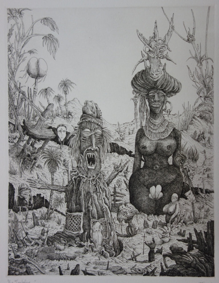Miguel FRALEY : Les totems surréalistes - art (détail)