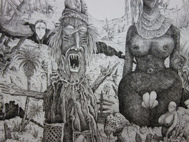 Miguel FRALEY : Les totems surréalistes - art (détail)
