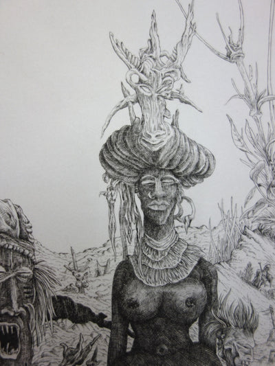 Miguel FRALEY : Les totems surréalistes - art (détail)