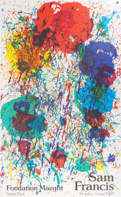 Sam FRANCIS : Explosion de couleurs - Affiche