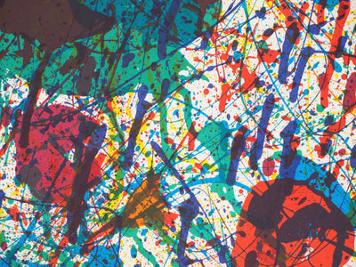 Sam FRANCIS : Explosion de couleurs - Affiche (détail)