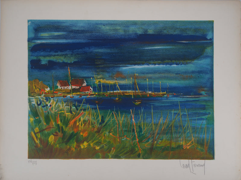 Gérard FROMAND : Paysage marin - Lithographie