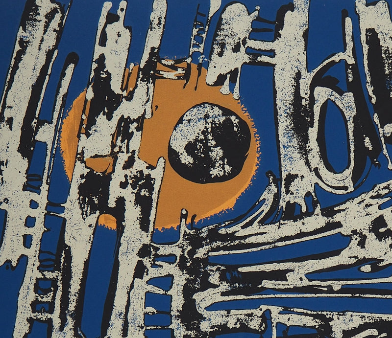 René FUMERON : Composition abstraite - Sérigraphie (détail)