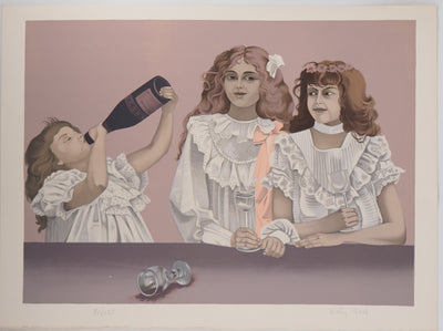 Nelly GAEL : Les trois sœurs - Lithographie