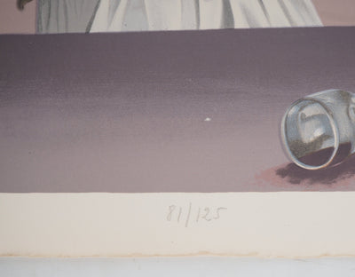 Nelly GAEL : Les trois sœurs - Lithographie (détail)