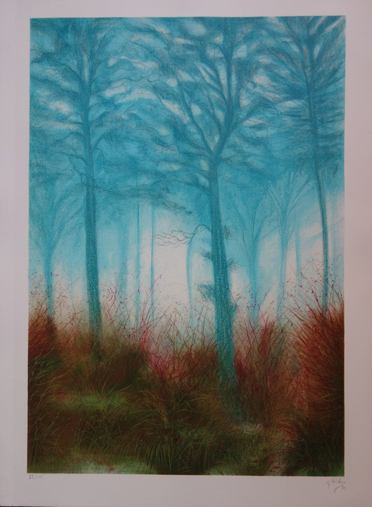 Daniel GALLAIS : Aurore Japon - Lithographie