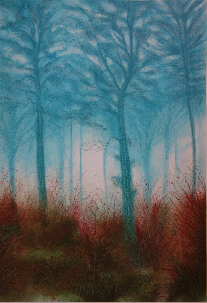 Daniel GALLAIS : Aurore Japon - Lithographie (détail)