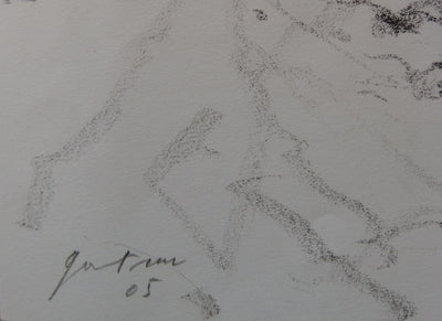 Bernard GANTNER : Chemin de village, 2005 - Dessin (détail)