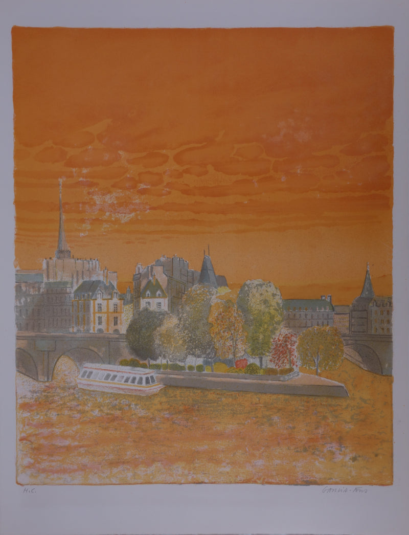 Pierre GARCIA-FONS : Coucher du soleil sur l&